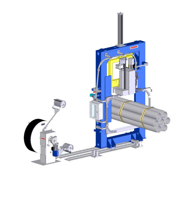Automatische Umreifungsmaschine für Rohre